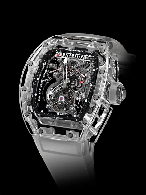 richard mille rm 56 01 sapphire crystal tourbillon watch price|richard mille crystal case sapphire.